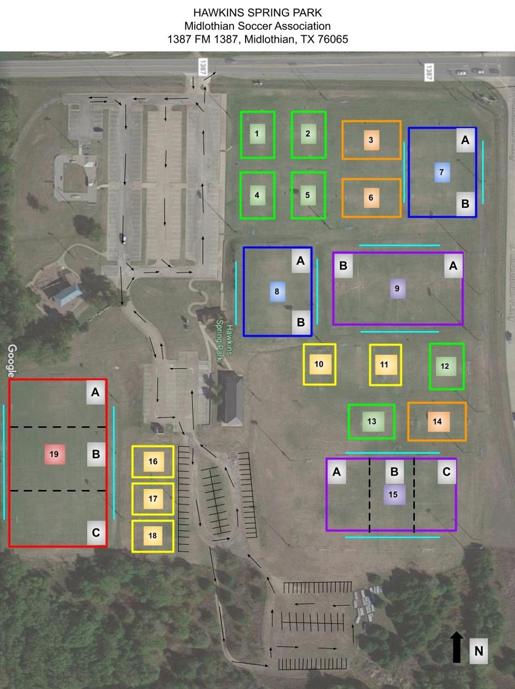 Field Maps Midlothian Soccer Association